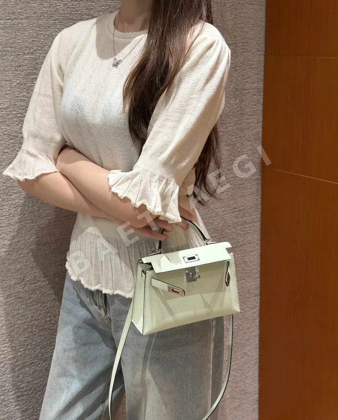 에르메스 켈리 미니 2 버블그린 앱송 가방 상세 이미지 5