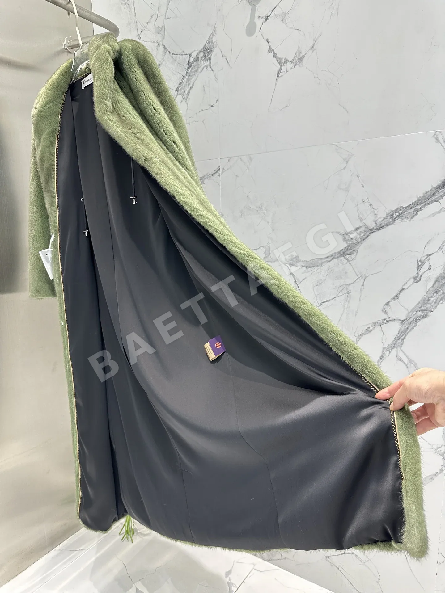 디올 밸벳 밍크 코트 상세 이미지 7