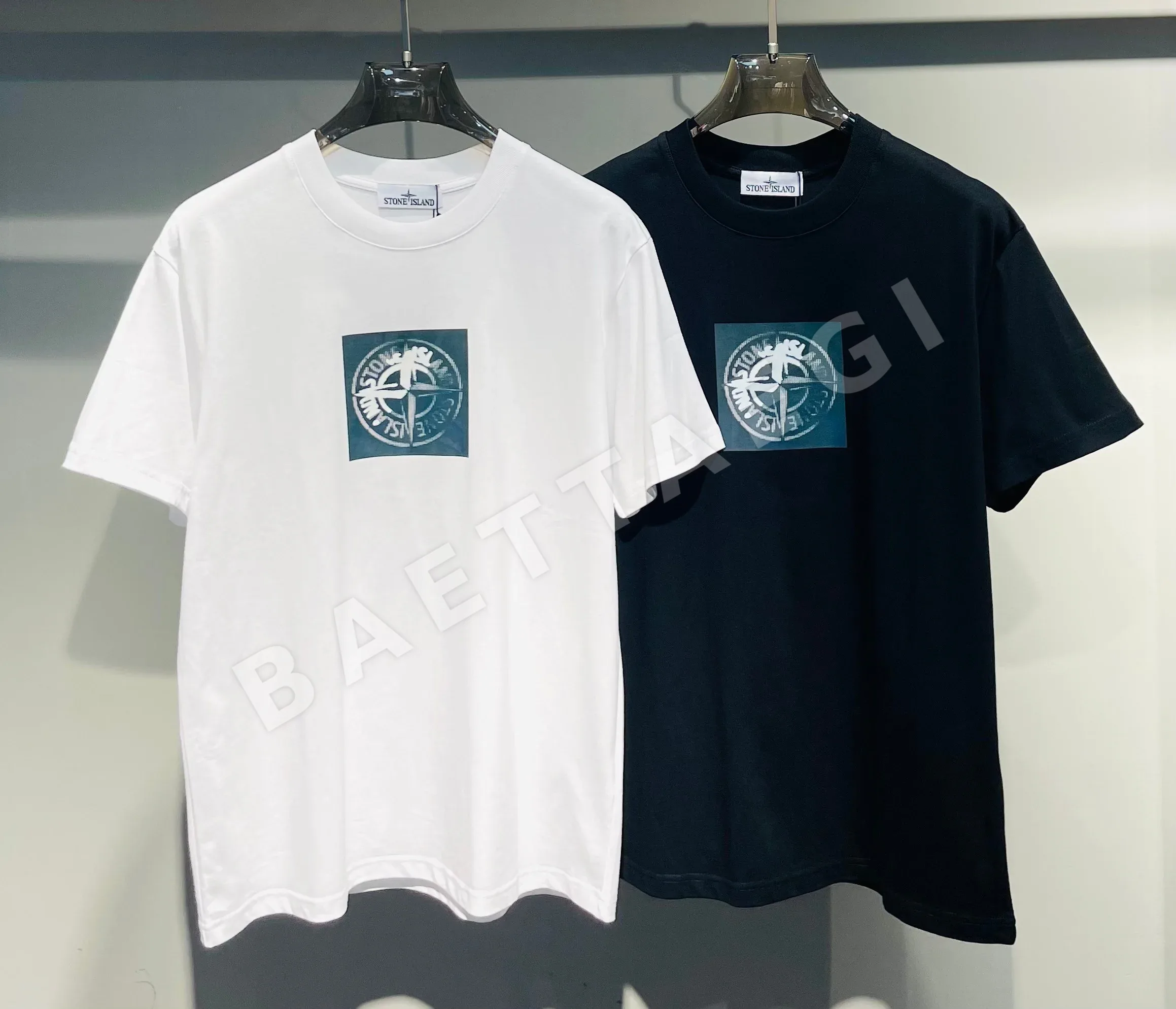 스톤아일랜드 코튼 크루넥 반팔 티셔츠 47830