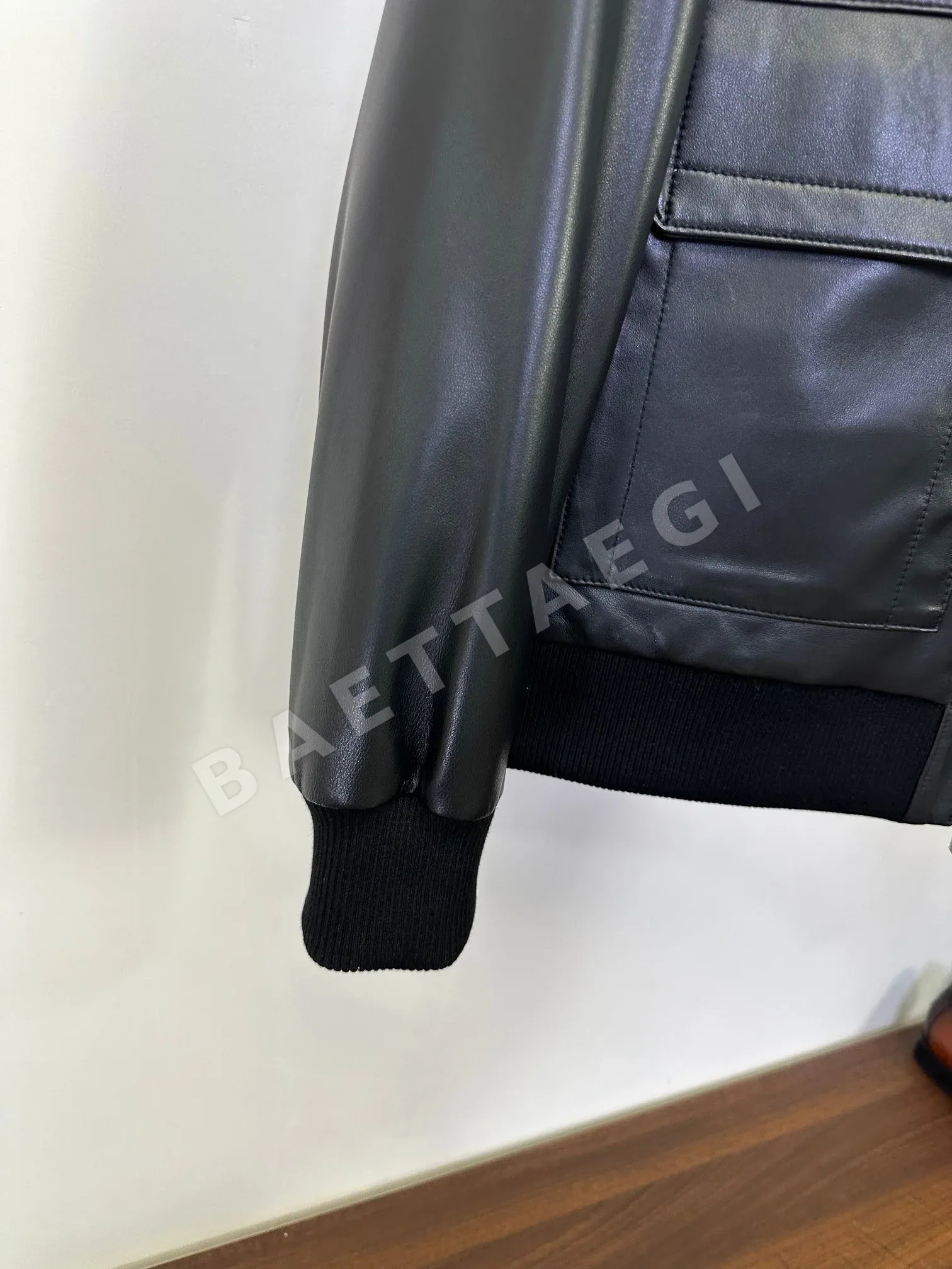 에르메스 램스킨 오버사이즈 라펠 보머 자켓 상세 이미지 7