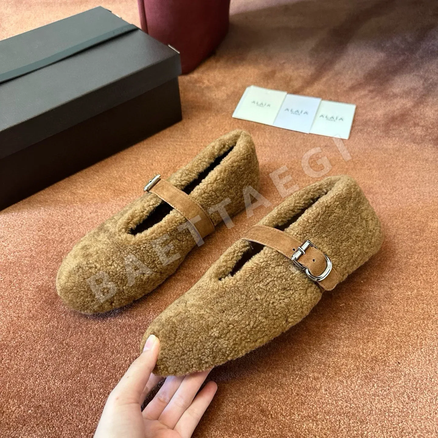 알라이아 짜임 발레 슈즈 상세 이미지 2