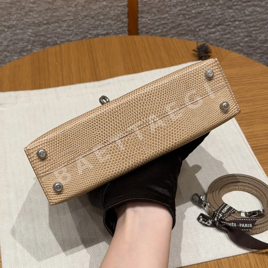 에르메스 켈리 미니 도마뱀가죽 가방 상세 이미지 5