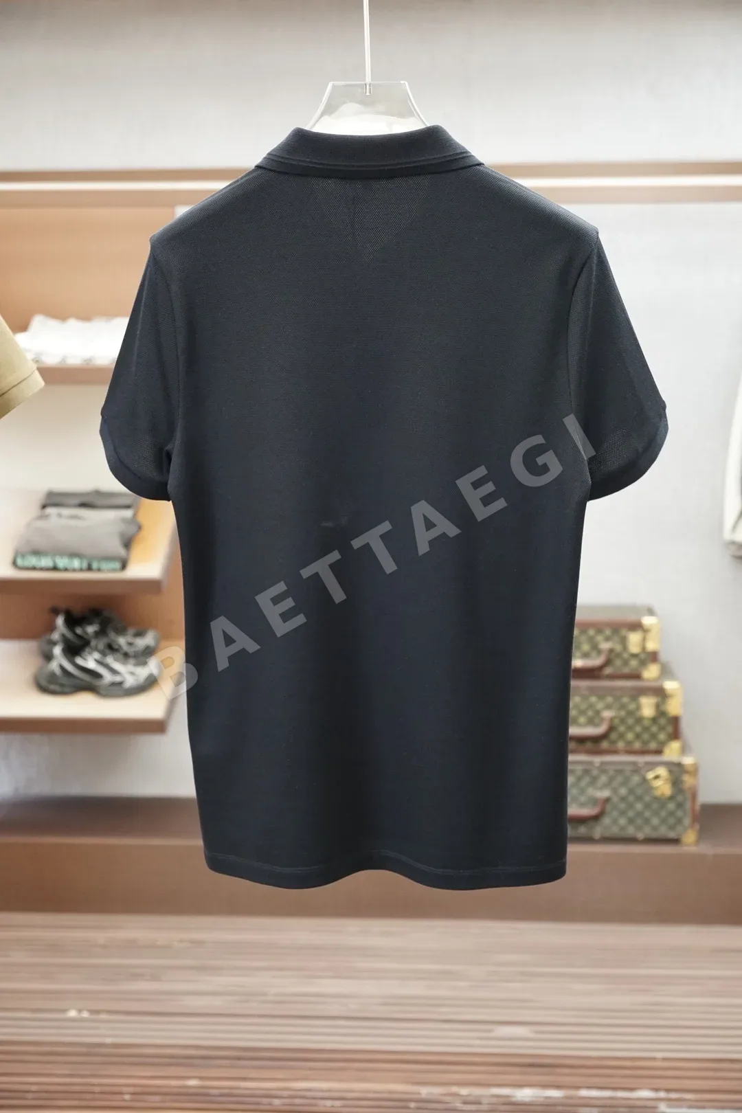 프라다 실크 폴로 메시 반팔 셔츠 상세 이미지 7