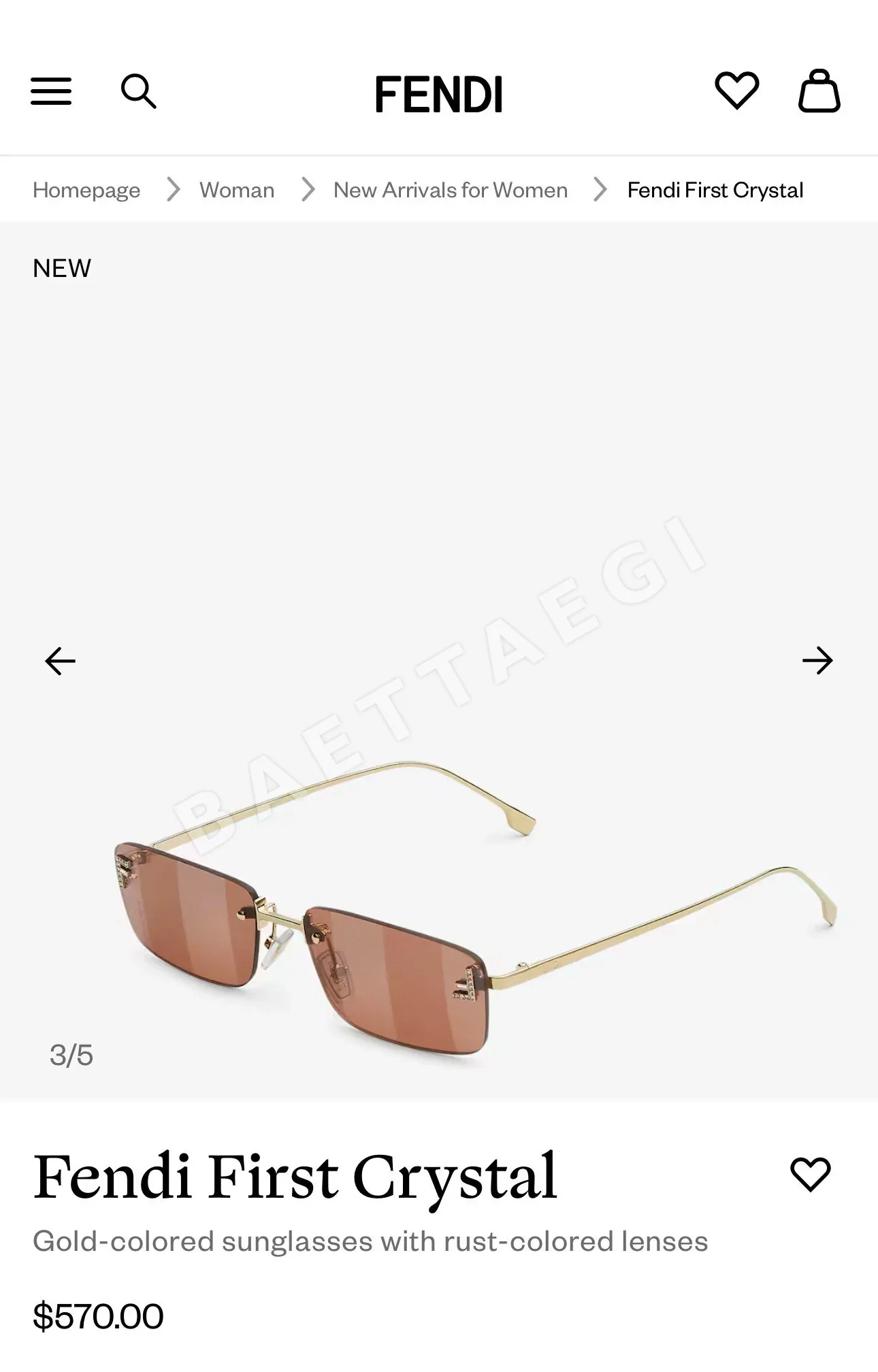 펜디 선글라스 74272 Fendi Sunglasses 상세 이미지 9