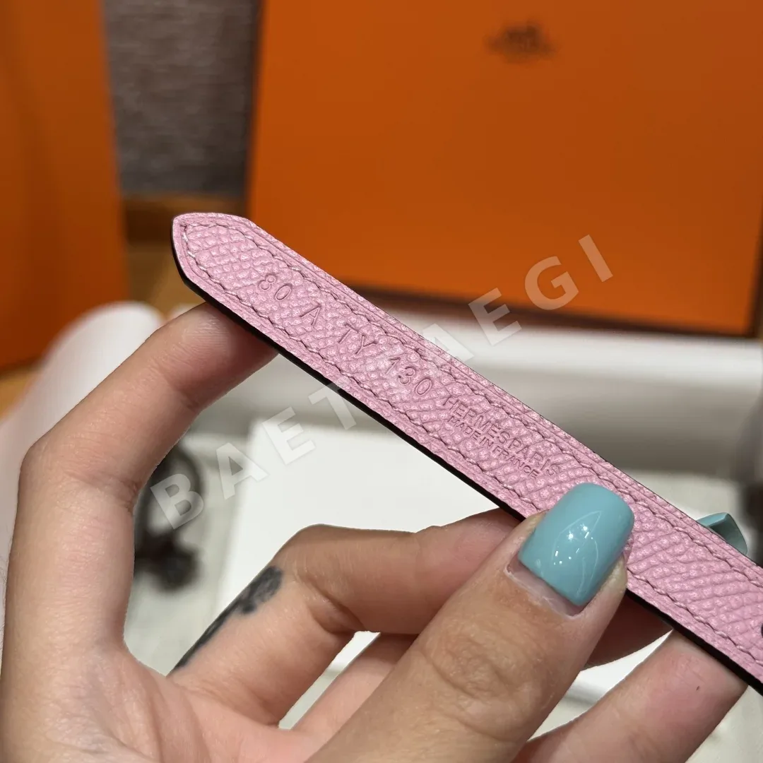 에르메스 슬림 양면 가죽 벨트 상세 이미지 2