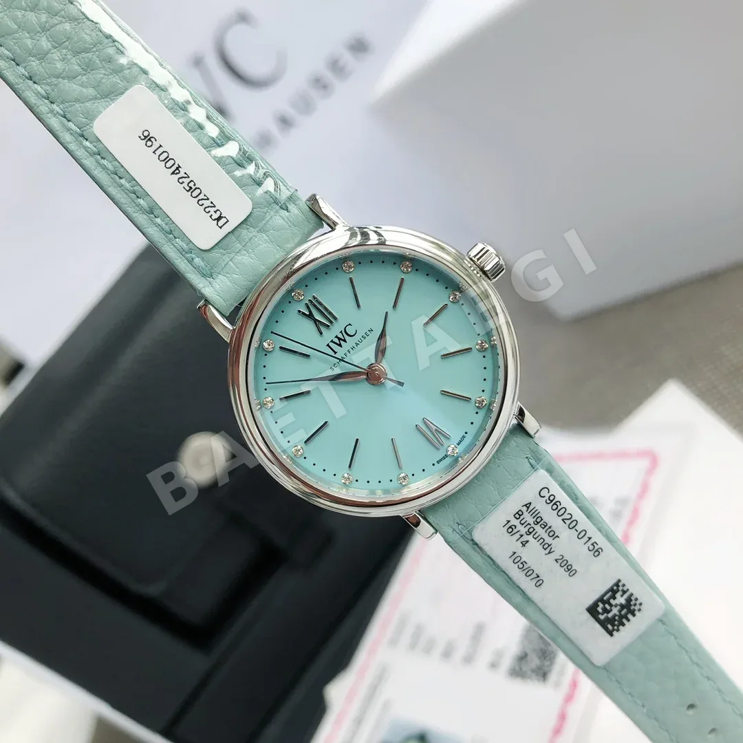 IWC 포트피노 라이트블루 다이얼 여성 시계 상세 이미지 6