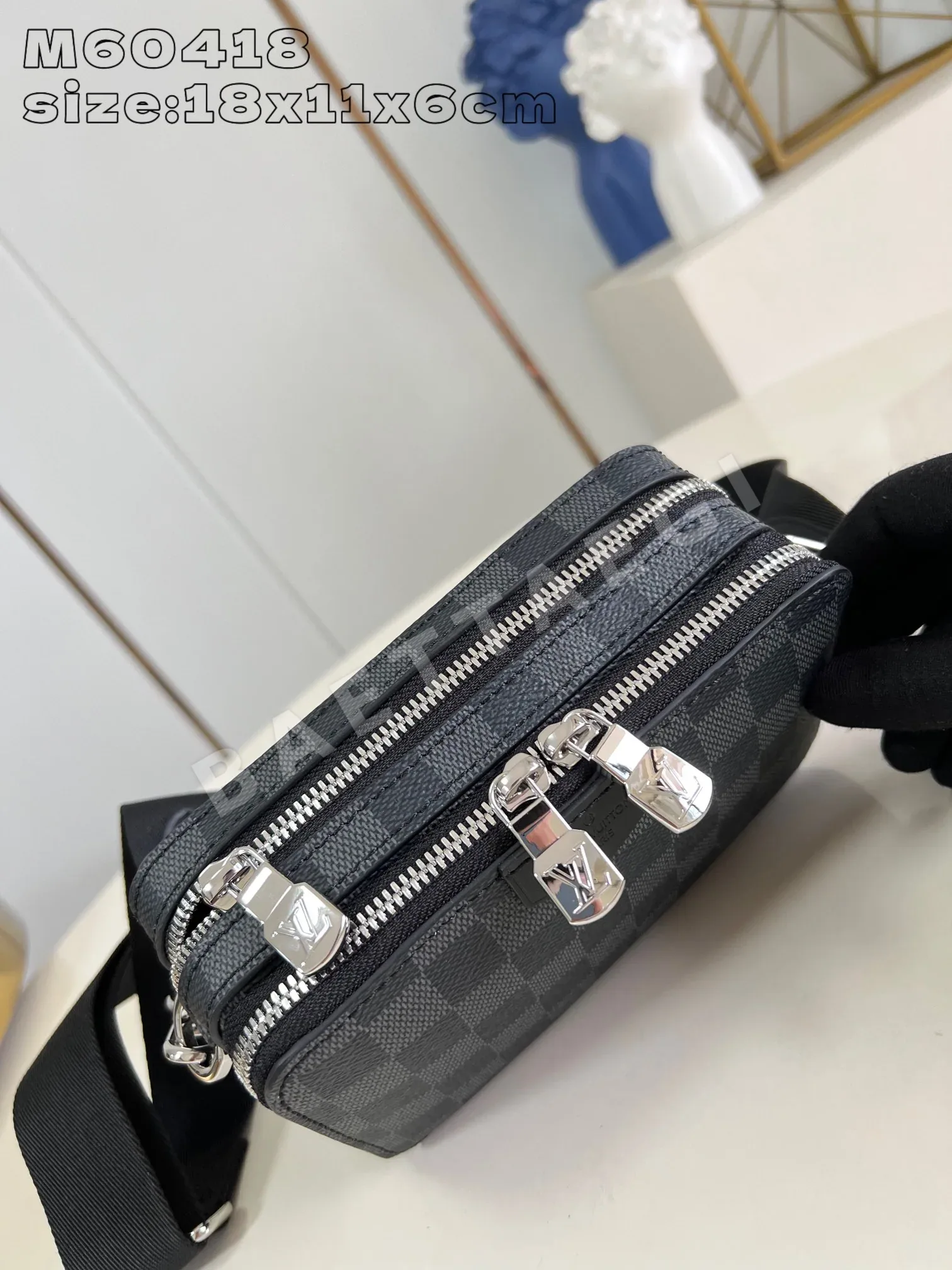 루이비통 N60418 블랙 핸드백 모노그램 상세 이미지 6