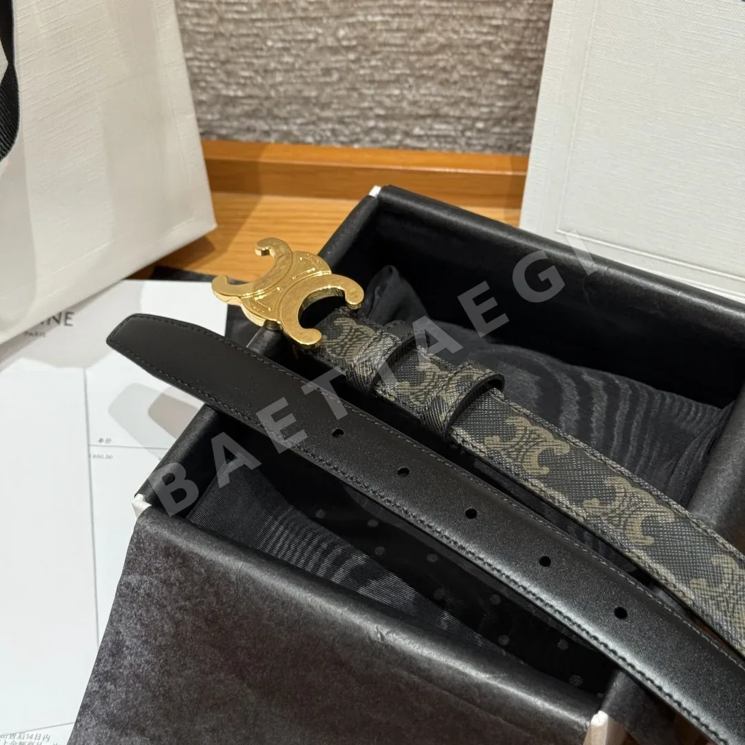 셀린느 트리옴프 양면 가죽 벨트 상세 이미지 6