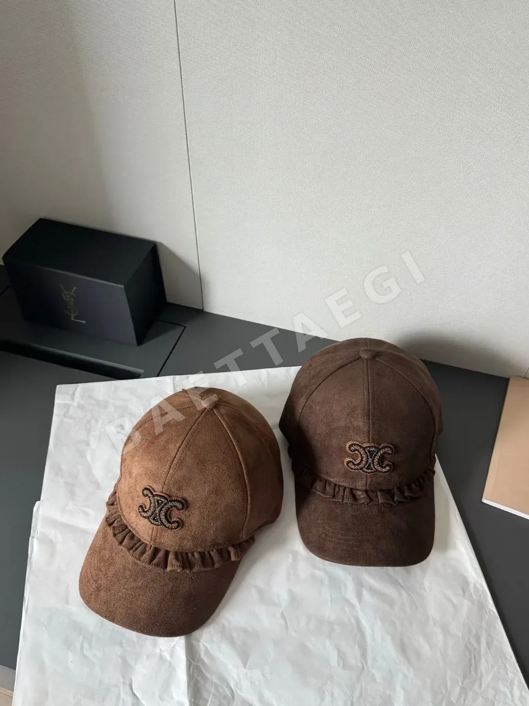 셀린느 스웨이드 베이스볼 캡 상세 이미지 5