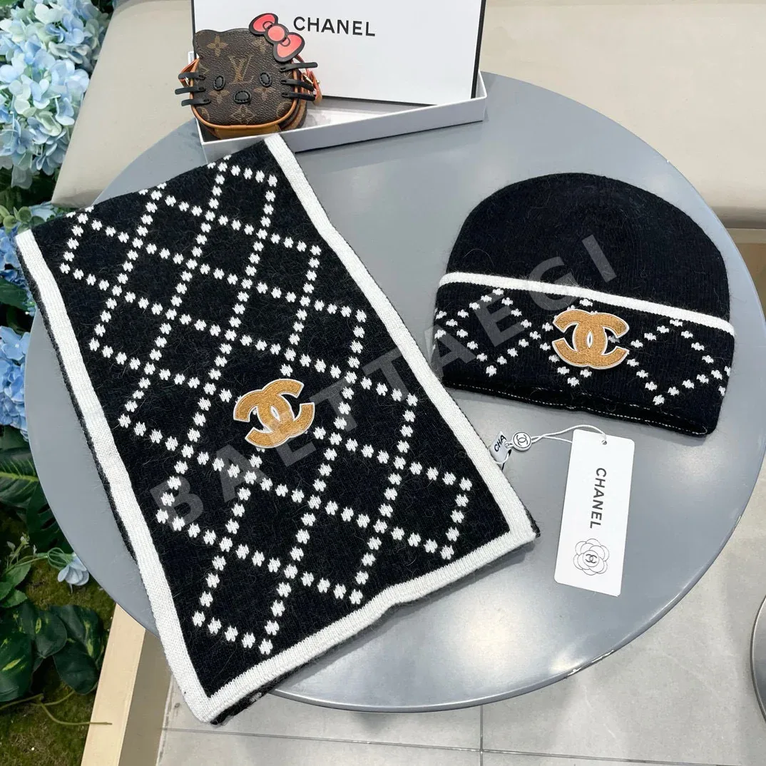 샤넬 머플러 세트 모자 상세 이미지 1