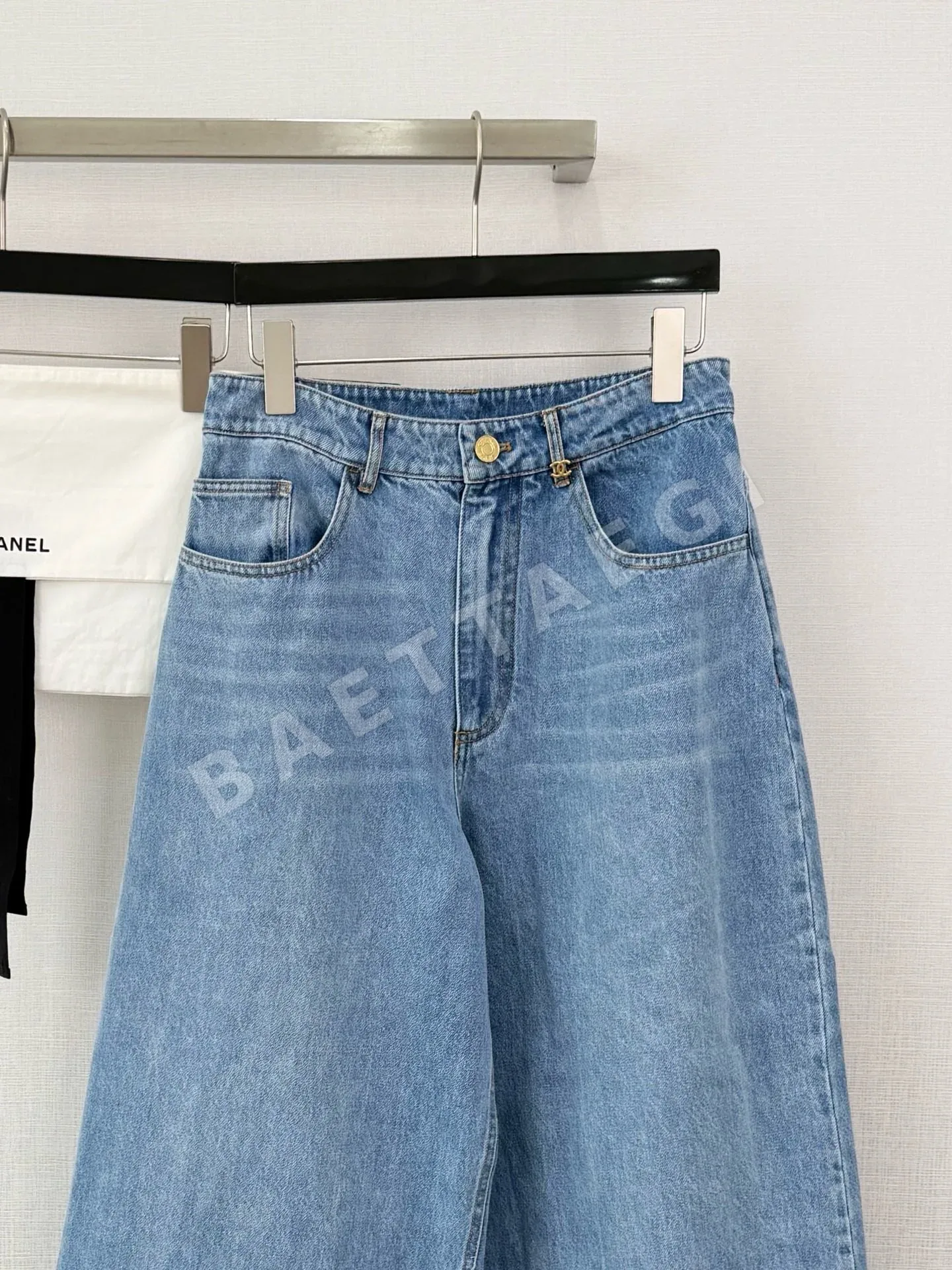 샤넬 26A 와이드 데님 바지 상세 이미지 3
