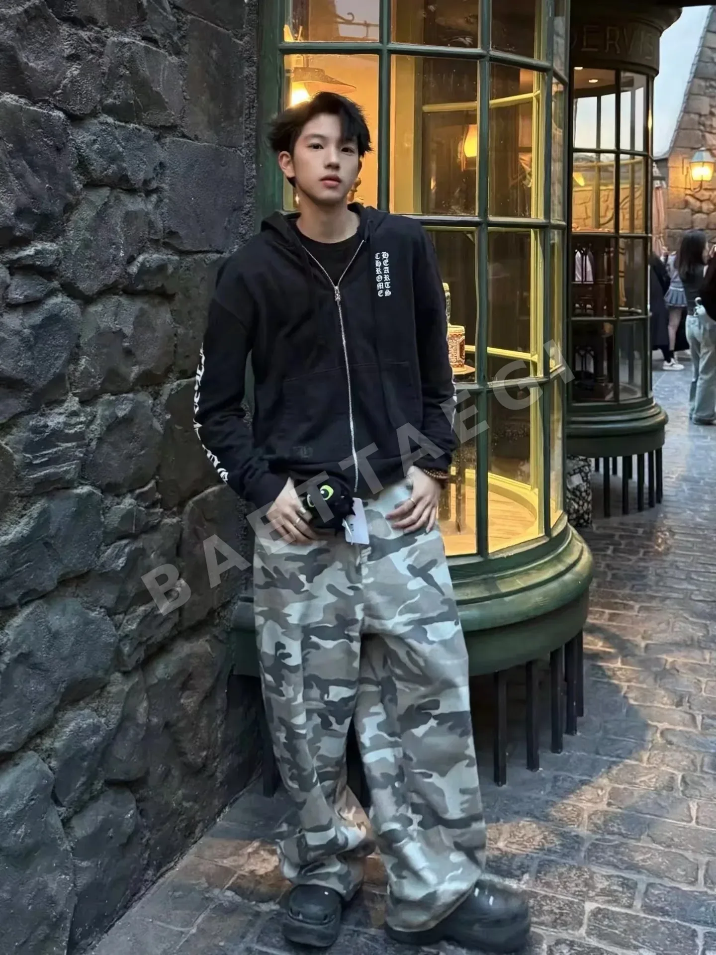 크롬하츠 블랙 지퍼업 가방 상세 이미지 5