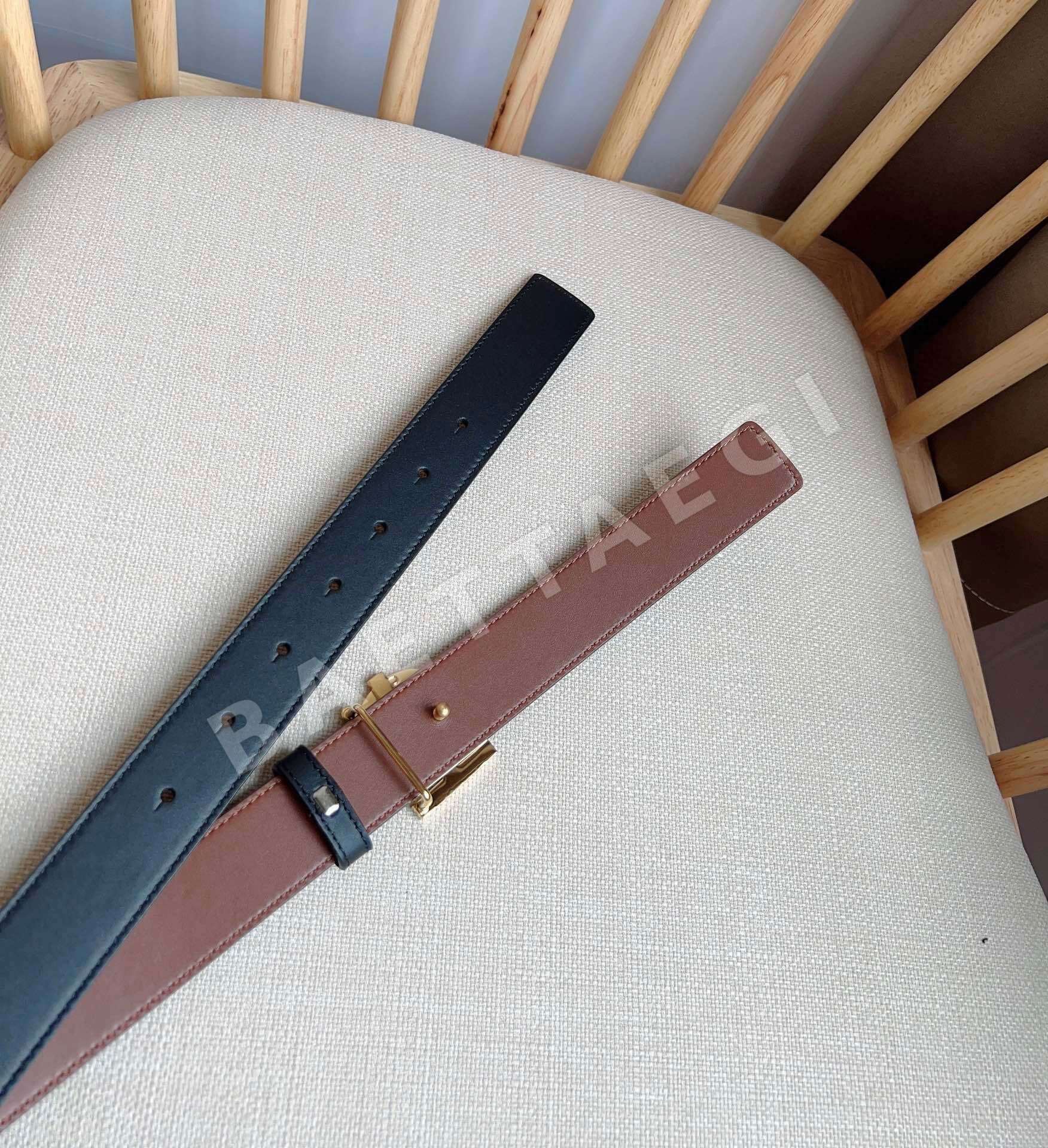 버버리 투톤 가죽 벨트 상세 이미지 6