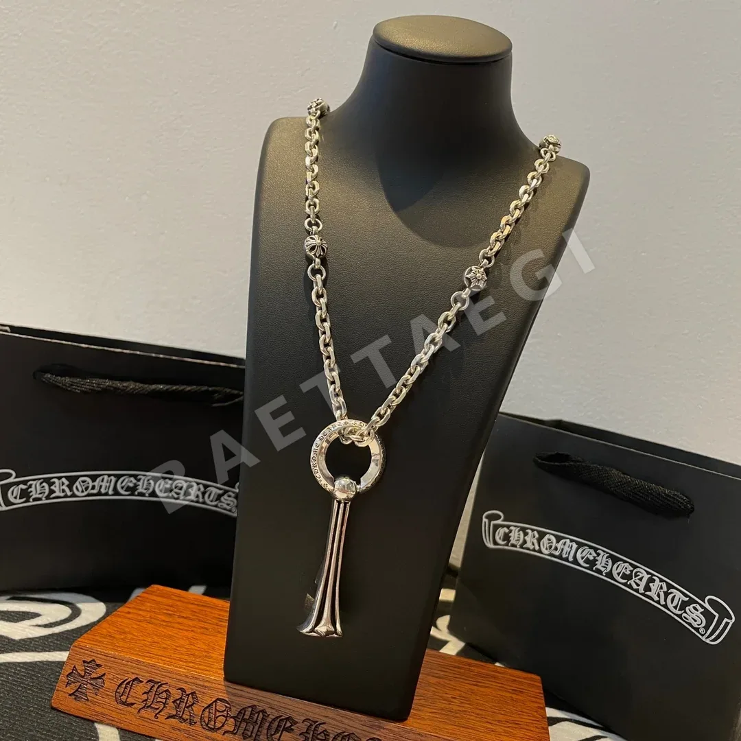 크롬하츠 크로스 플라워 볼 보틀 오프너 펜던트 목걸이 상세 이미지 3