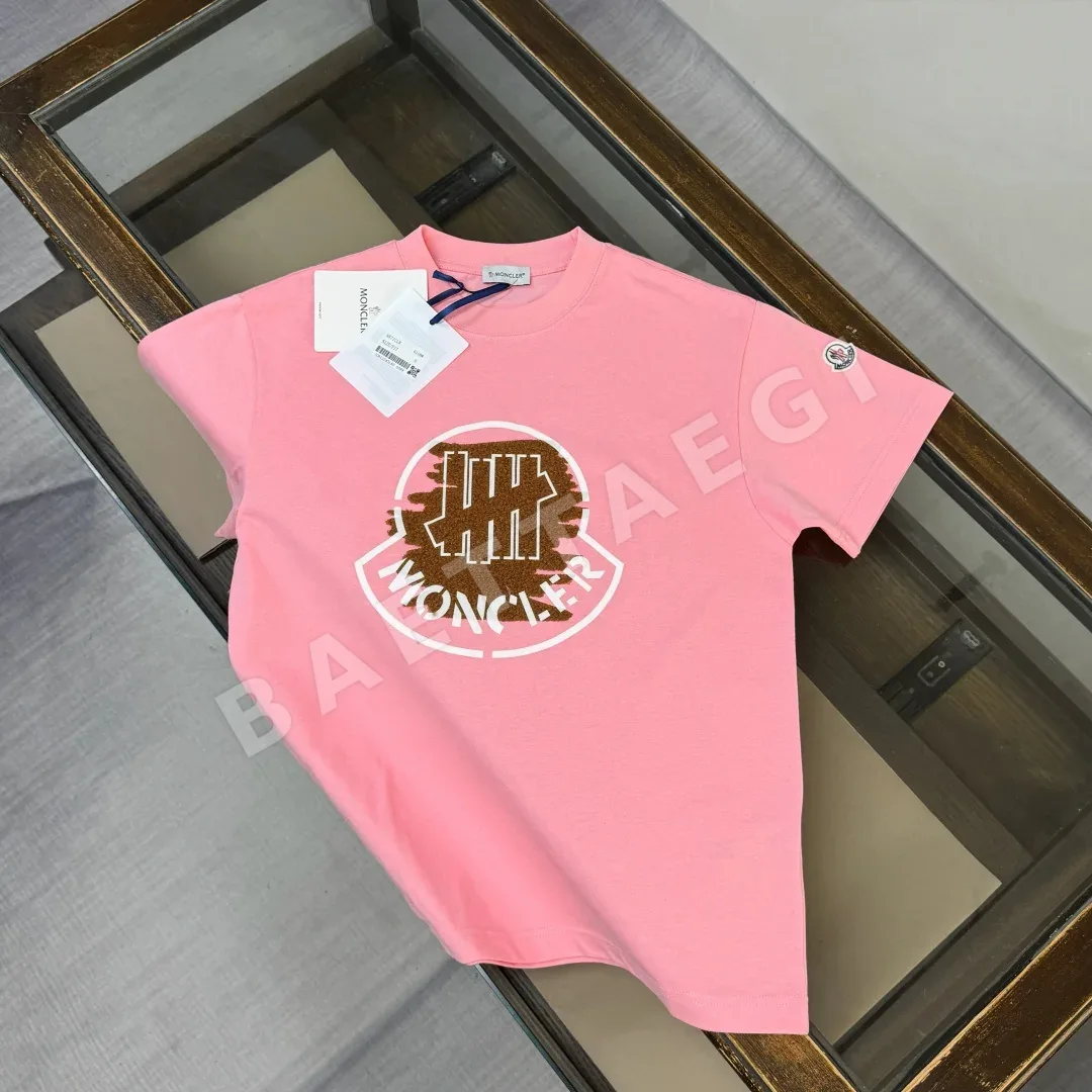 몽클레르 남성 크루넥 코튼 반팔티셔츠 48824