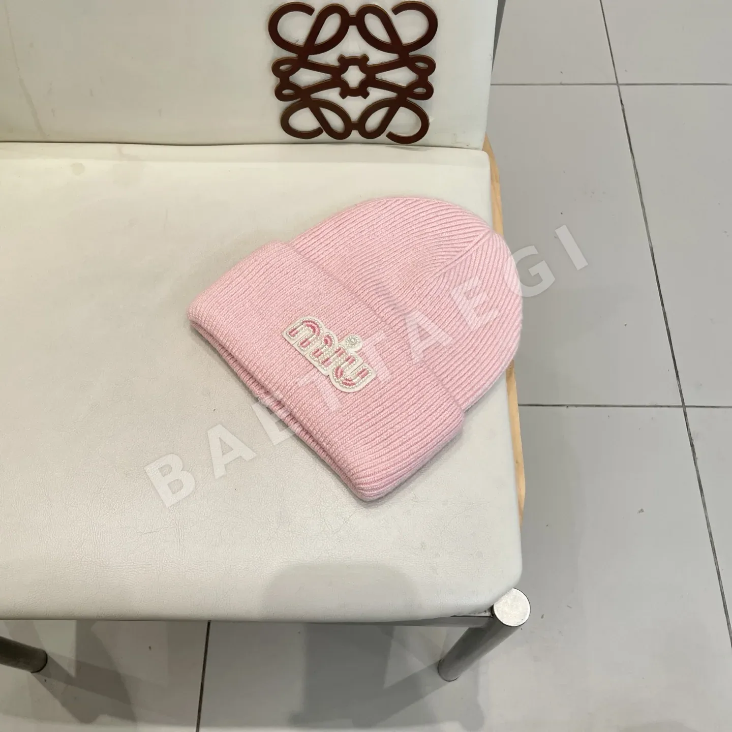 미우미우 토끼털 울 비니 상세 이미지 2