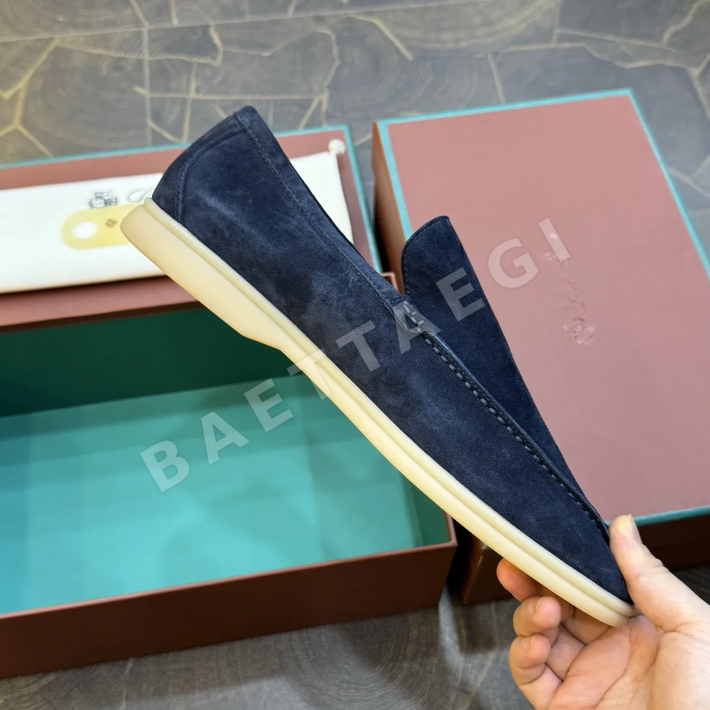 로로피아나 로퍼 스웨이드 상세 이미지 7