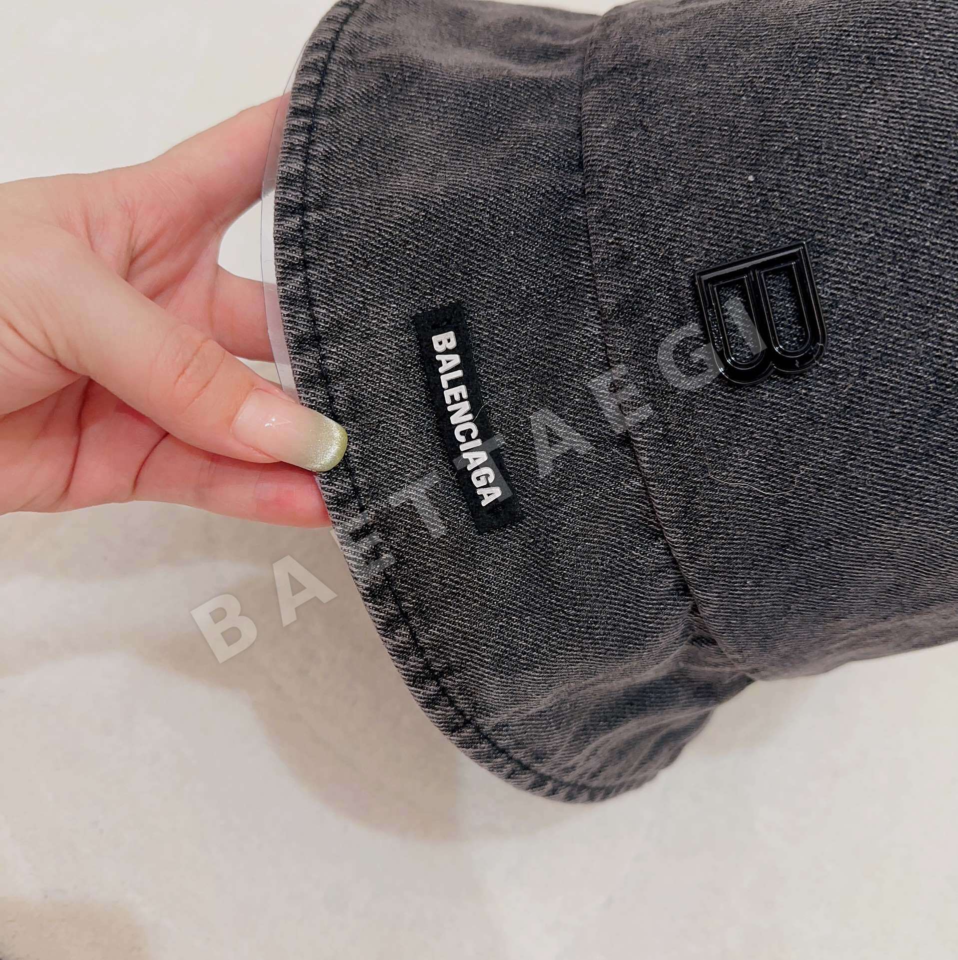 발렌시아가 데님 버킷 햇 모자 상세 이미지 2