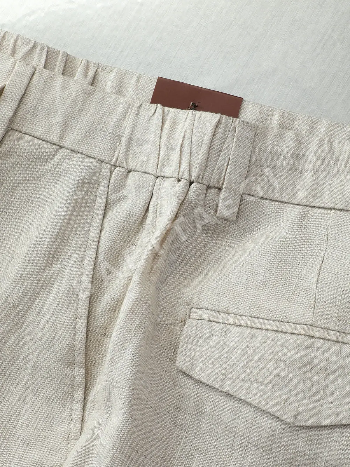 로로피아나 코튼 린넨 남성 팬츠 M-3XL 상세 이미지 9