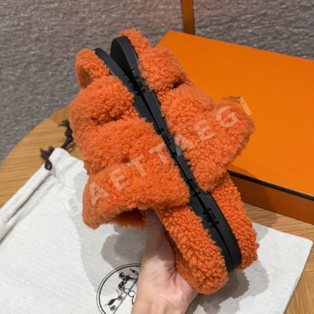 에르메스 시프레 샌들 오렌지 울레더 상세 이미지 7