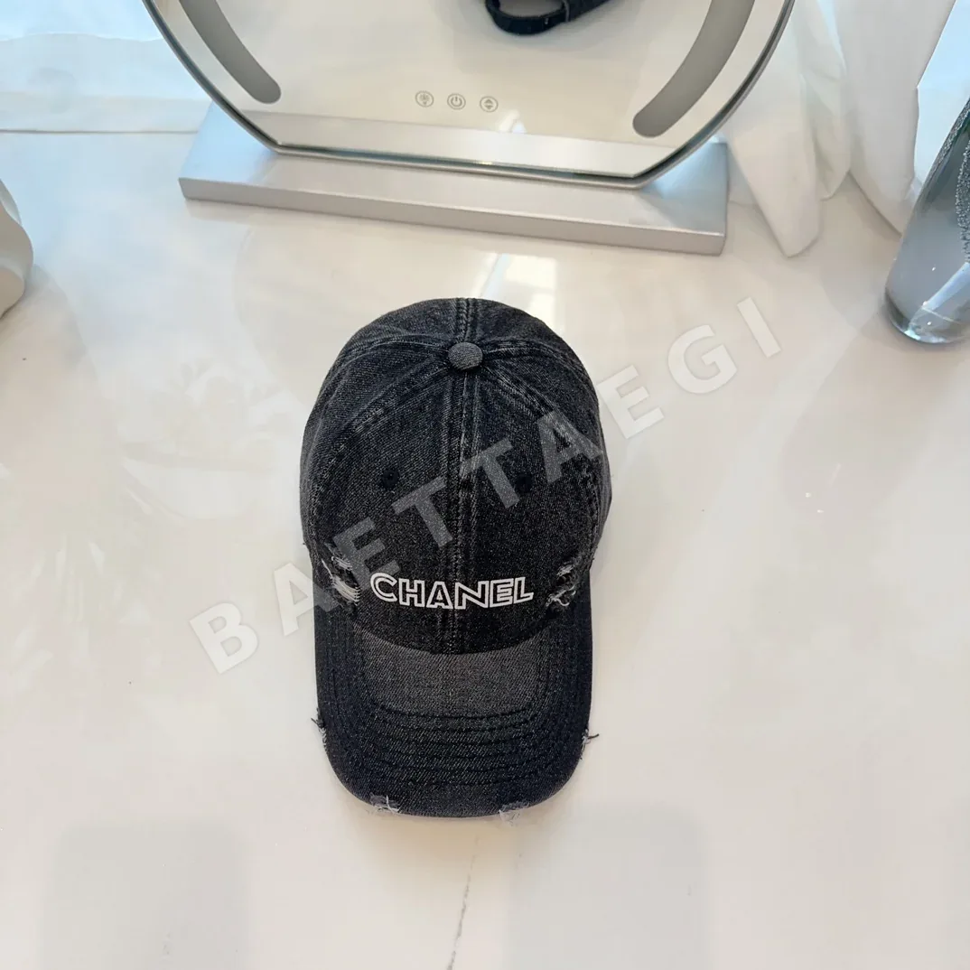 샤넬 데님 베이스볼 모자 상세 이미지 1
