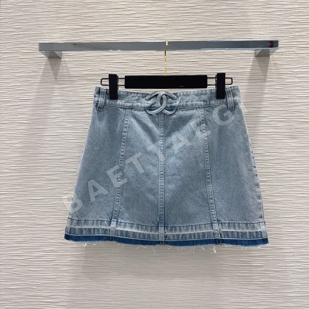 샤넬 데님 에이징 스커트 여성용 상세 이미지 7