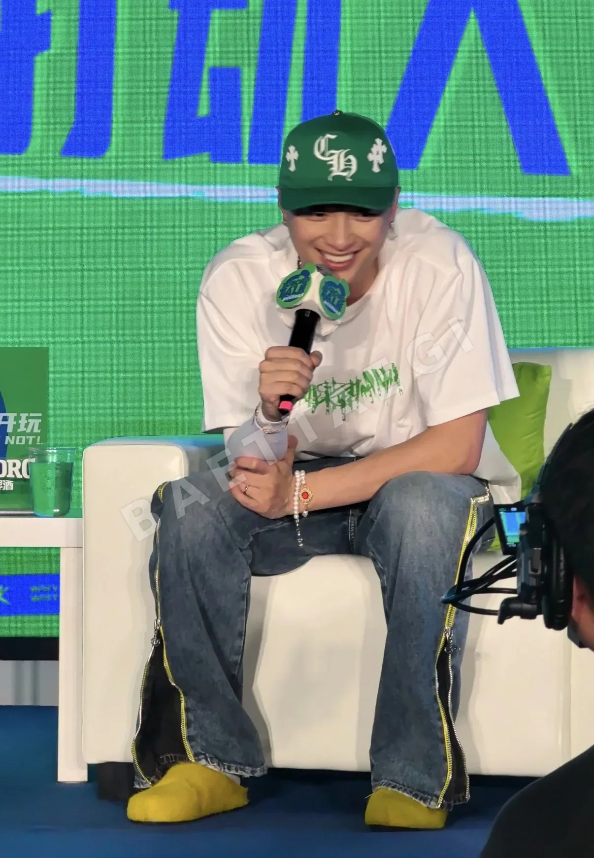 크롬하츠 실버 스터드 가죽 패치 야구모자 상세 이미지 7