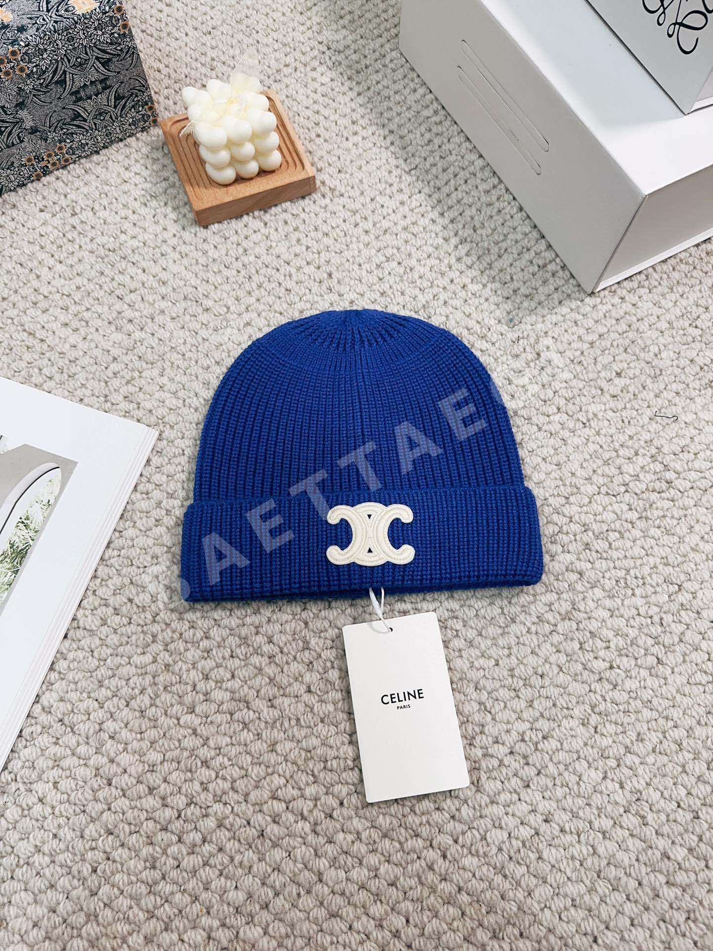 셀린느 울 니트 모자 83408