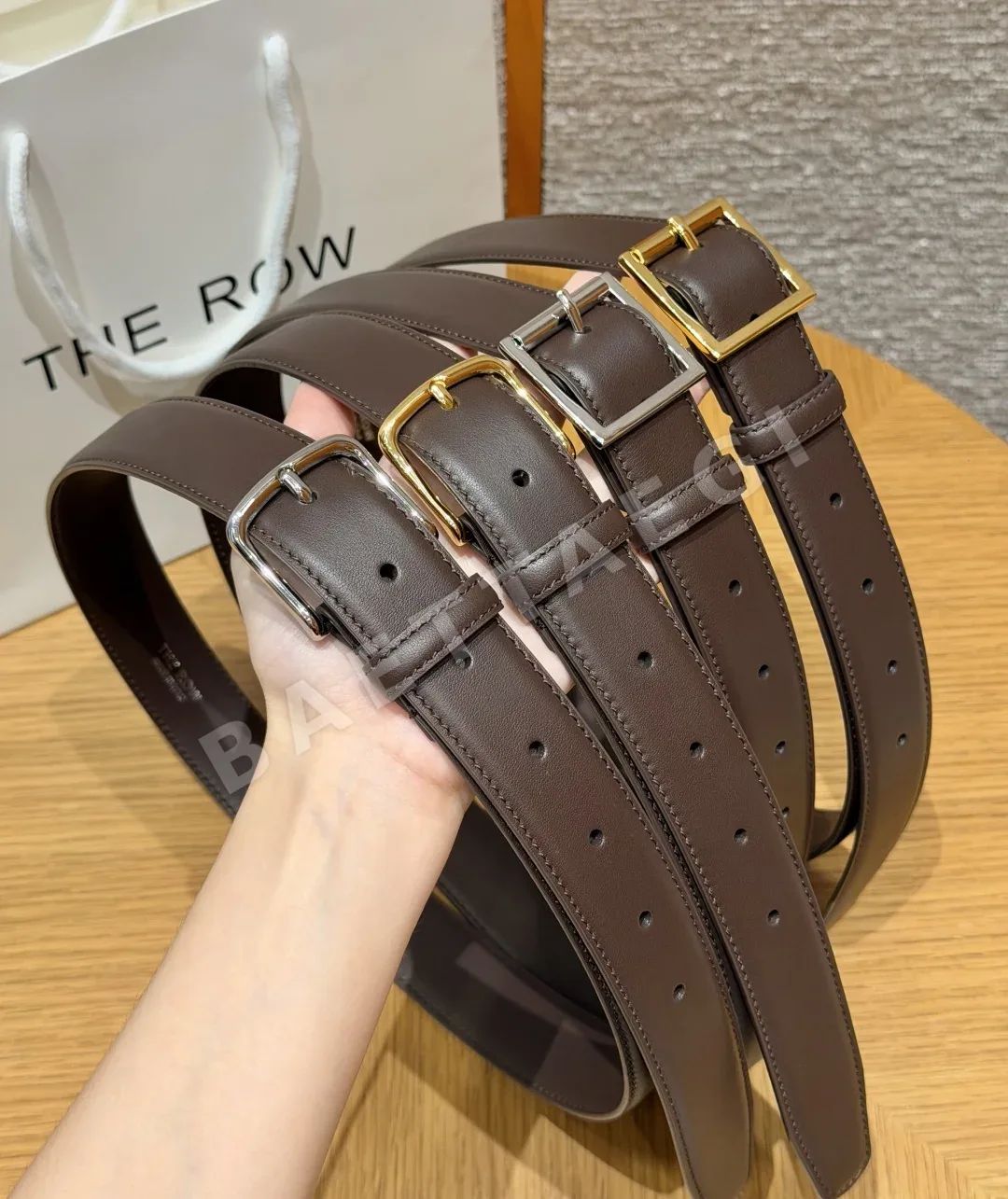 더로우 클래식 송아지가죽 벨트 32mm 177831