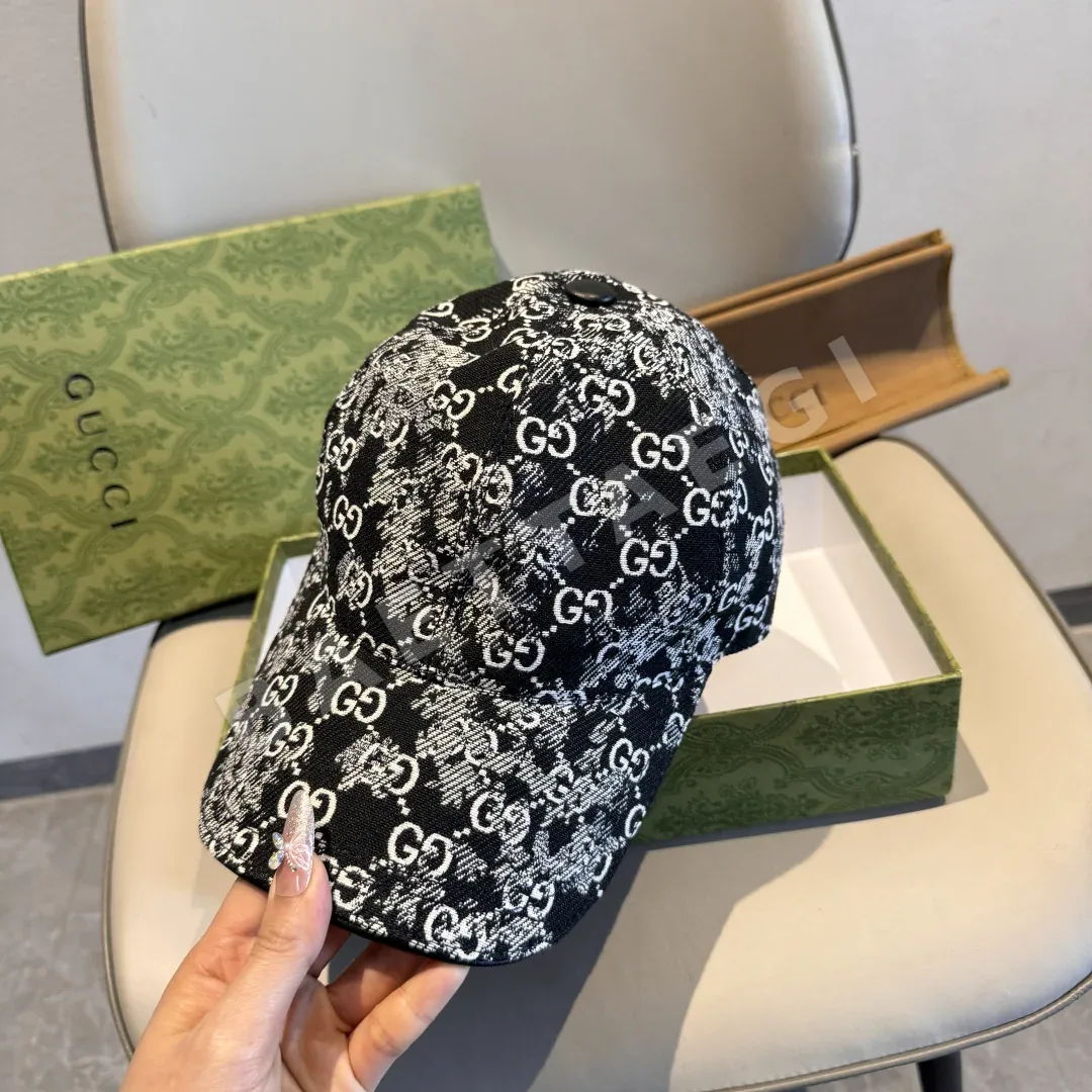 구찌 더블 G 데님 자카드 야구모자 상세 이미지 4
