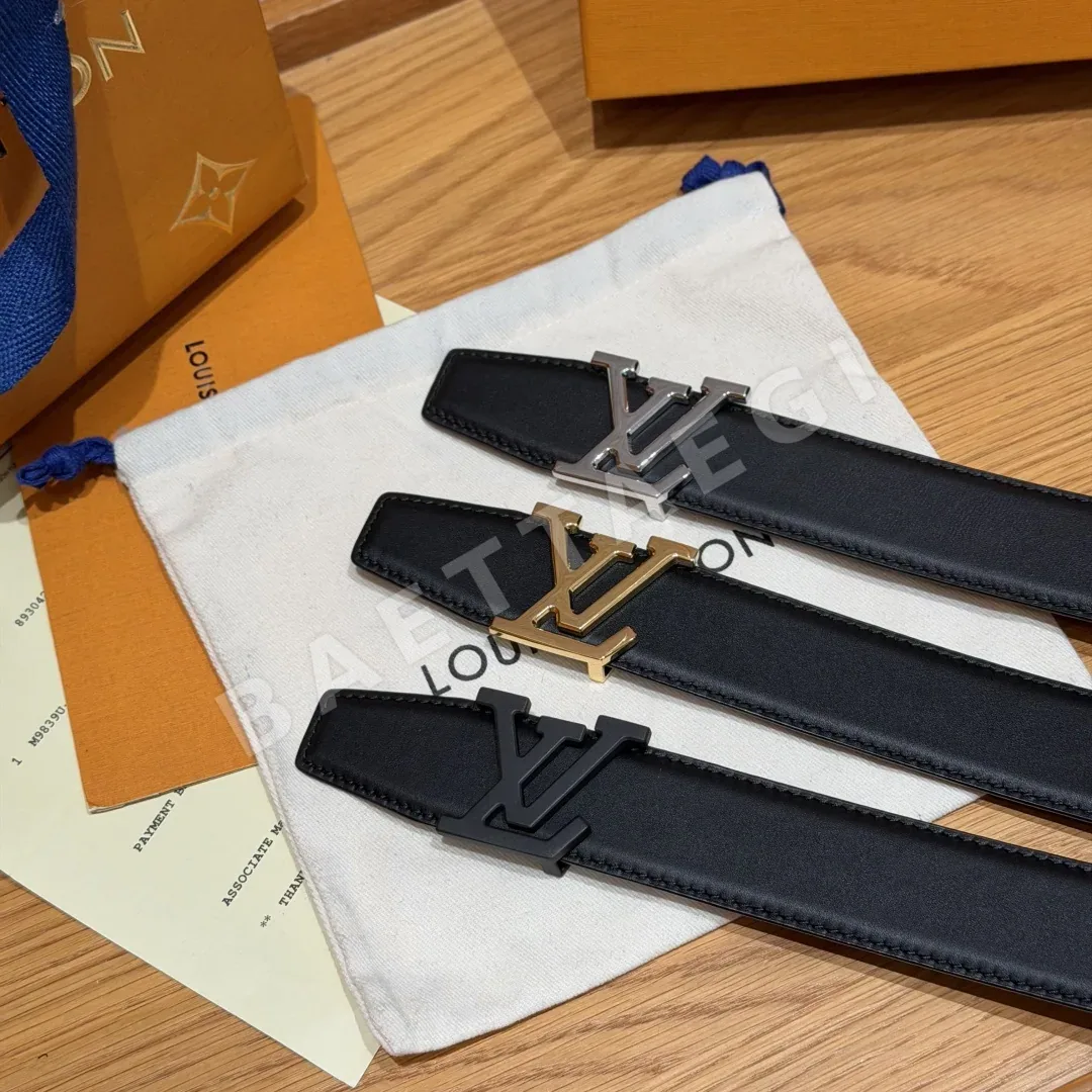 루이비통 LV 이니셜 리버시블 송아지가죽 벨트 상세 이미지 2