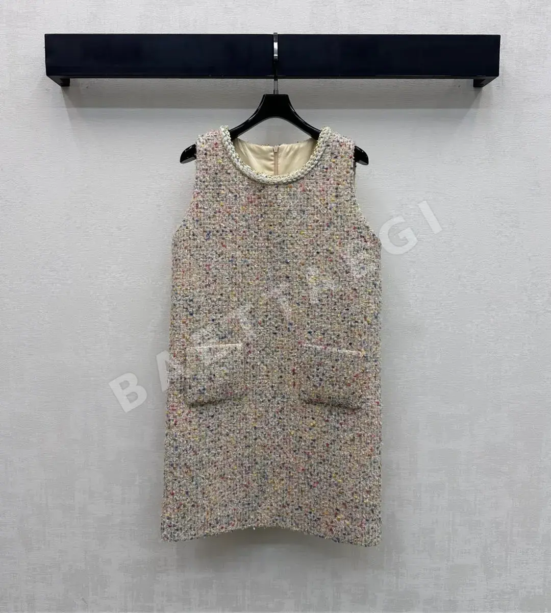 샤넬 라운드넥 트리밍 포켓 원피스 45959