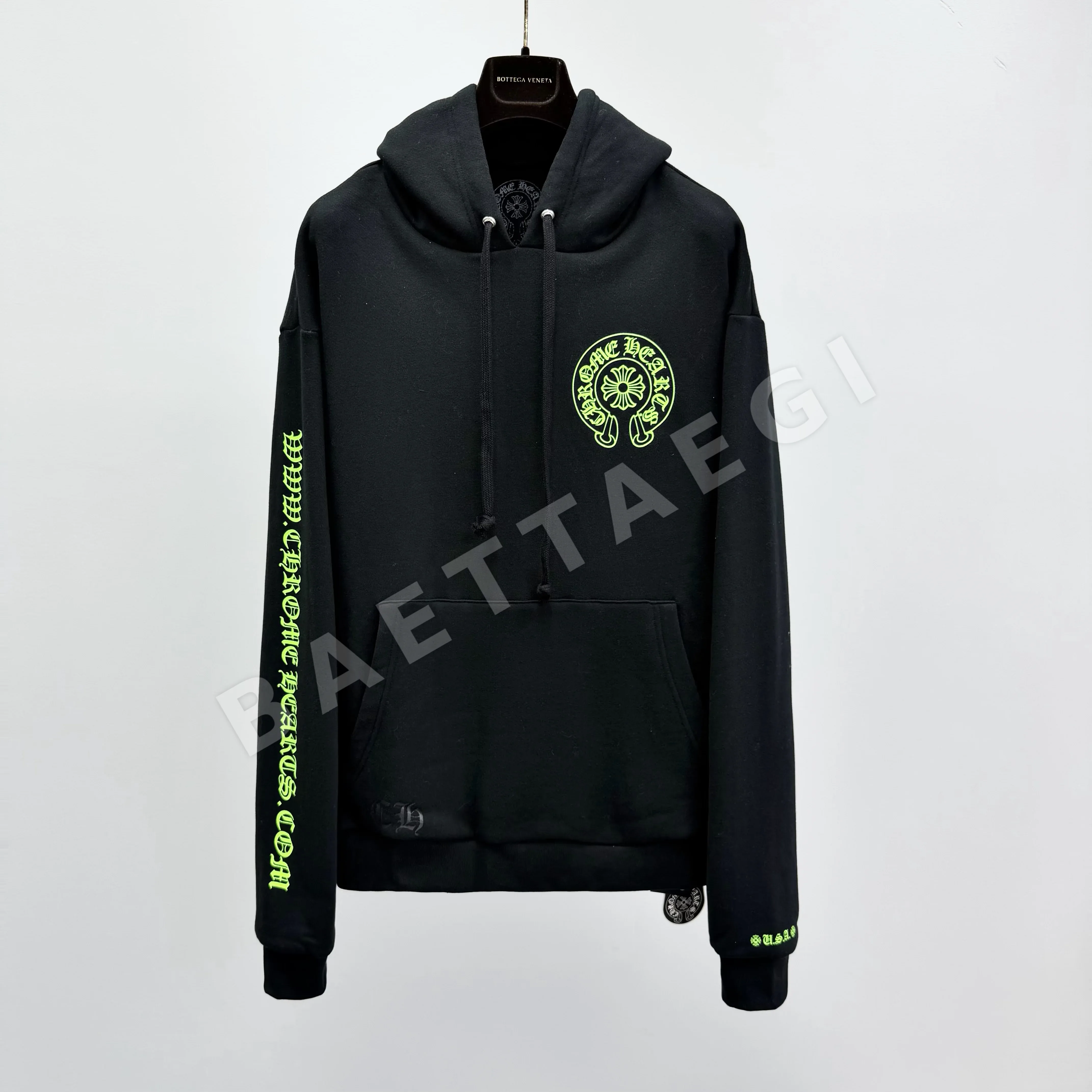 크롬하츠 로고 프린트 후드 긴팔 스웨트셔츠 상세 이미지 10