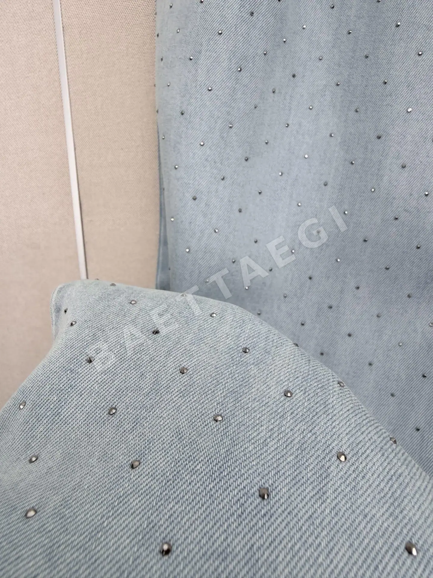 샤넬 텐셀 와이드 레그 여성 바지 상세 이미지 6