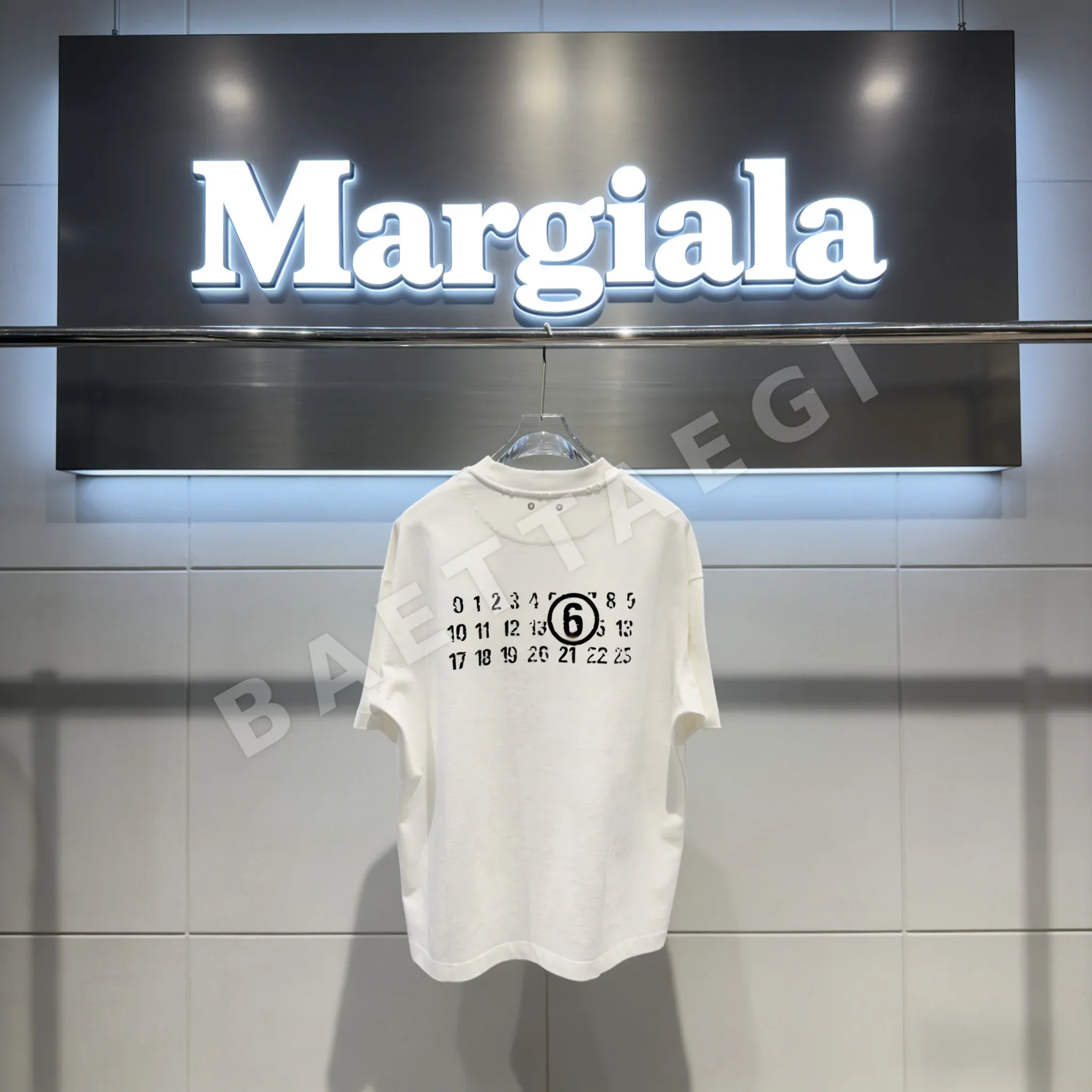마르지엘라 와이드 오버핏 워싱 남녀공용 반팔 티셔츠 상세 이미지 2