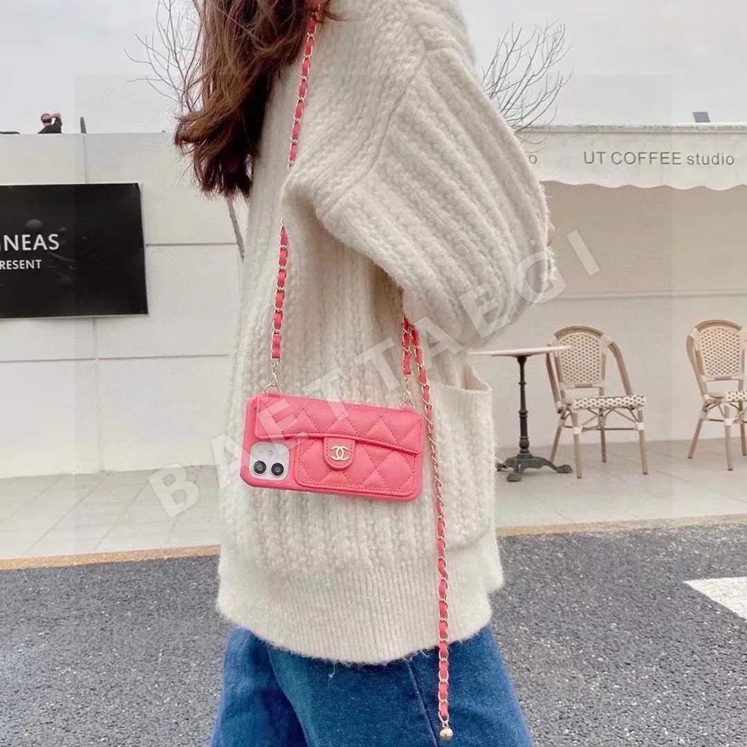 샤넬 스마트폰 케이스 체인 악세사리 168552
