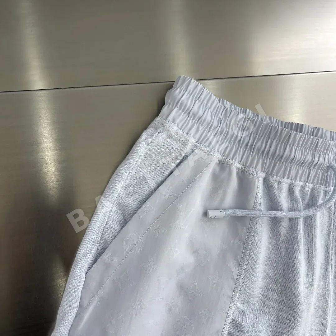 루이비통 코튼 니트 모노그램 트리밍 남성 반바지 상세 이미지 5