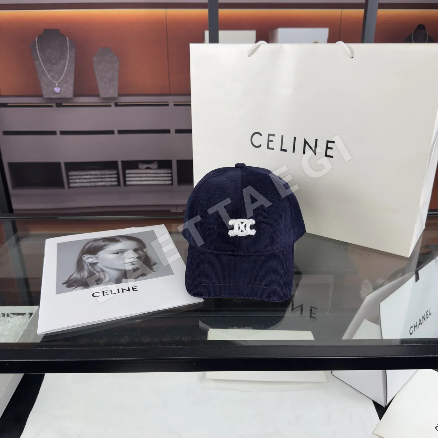 셀린느 코듀로이 더블 C 베이스볼캡 상세 이미지 2