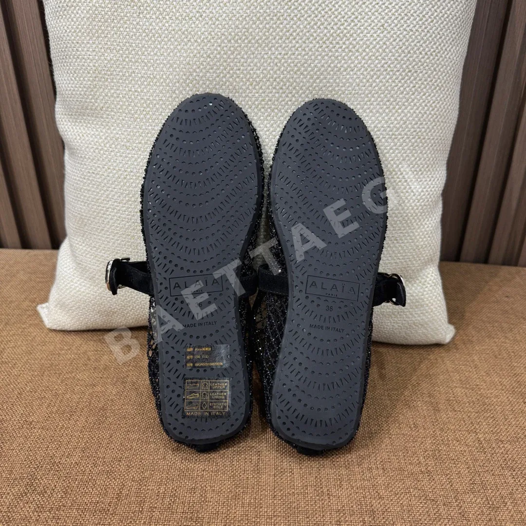 알라이아 오픈워크 메시 발레 플랫 상세 이미지 9