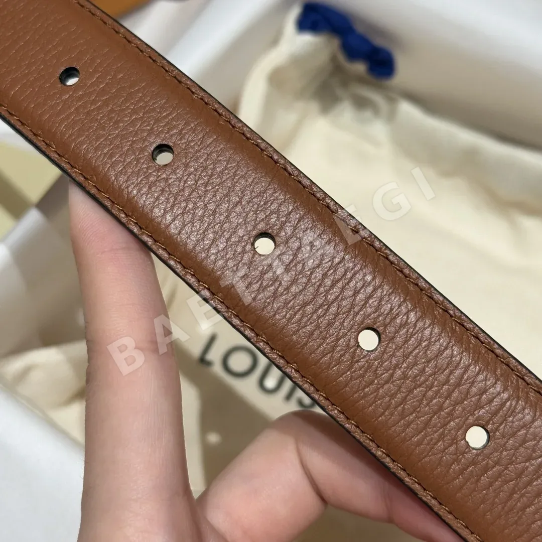 루이비통 플라워그램 라운드 30mm 양면 벨트 상세 이미지 8