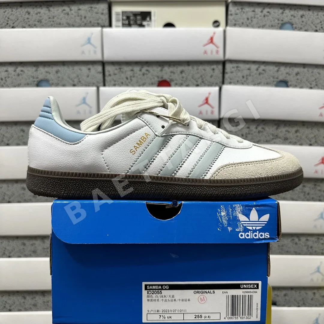 아디다스 [GOD] 삼바 OG ID2055 200816 Adidas Samba OG White Halo Blue