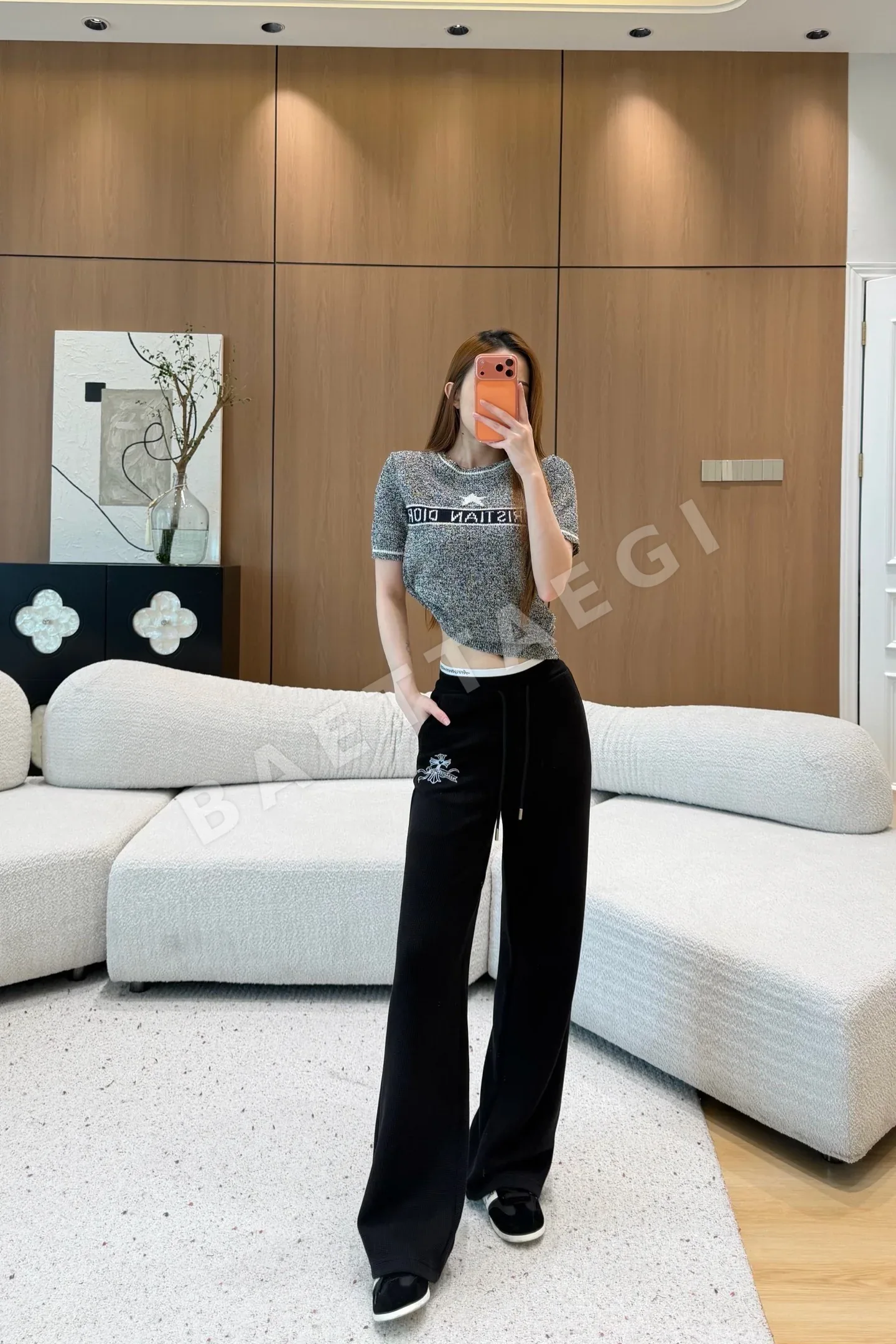 크롬하츠 드로스트링 여성 바지 상세 이미지 8