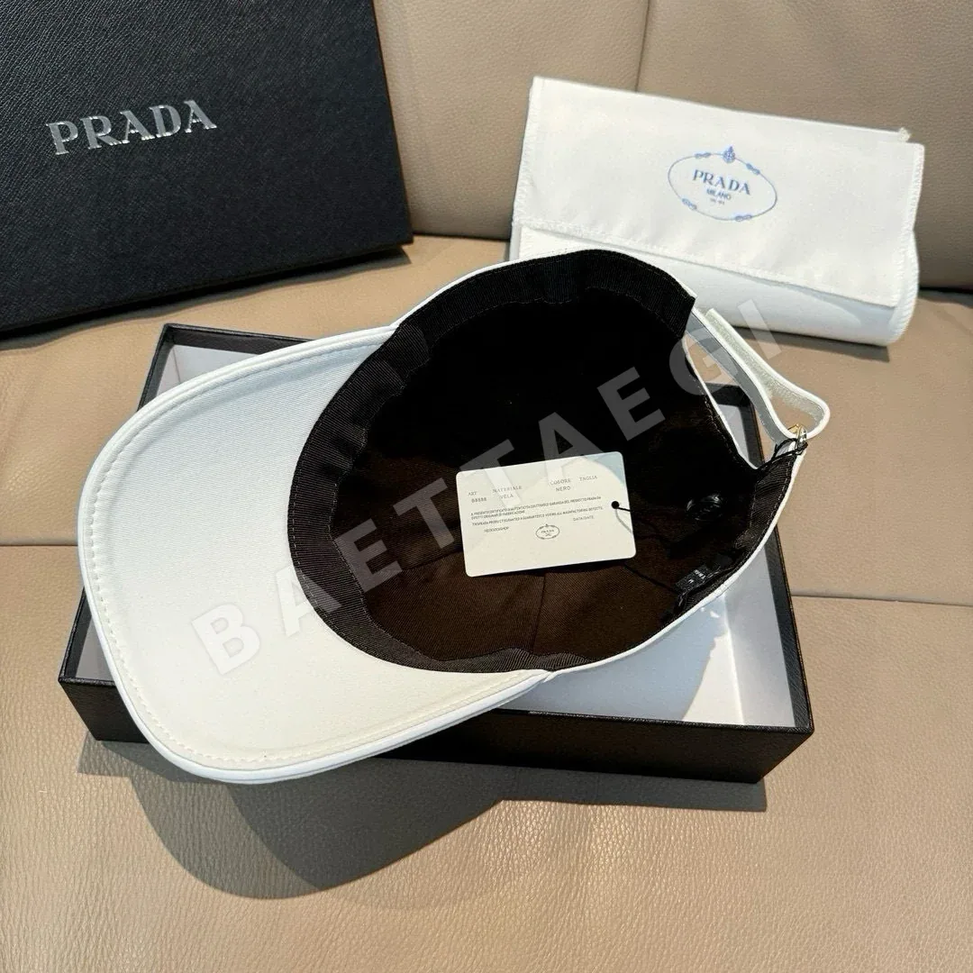 프라다 자수 로고 코튼 조절형 야구모자 상세 이미지 8
