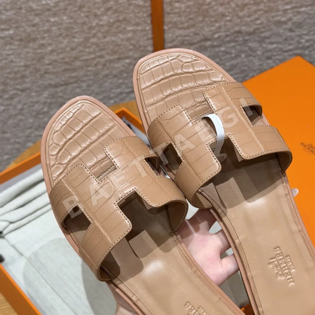 에르메스 오란 악어가죽 샌들 상세 이미지 8
