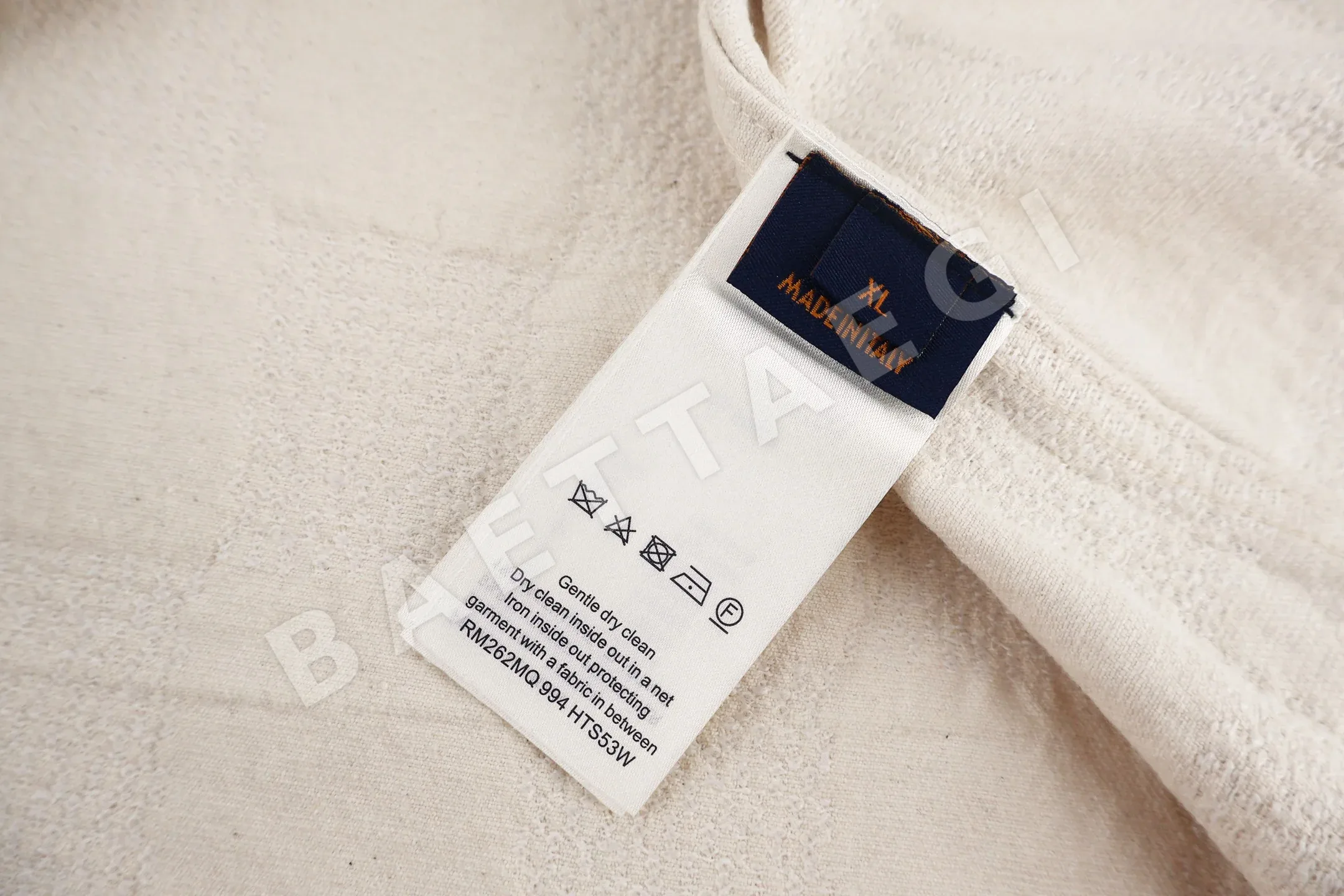 루이비통 자카드 체크 데님 반팔 셔츠 상세 이미지 9