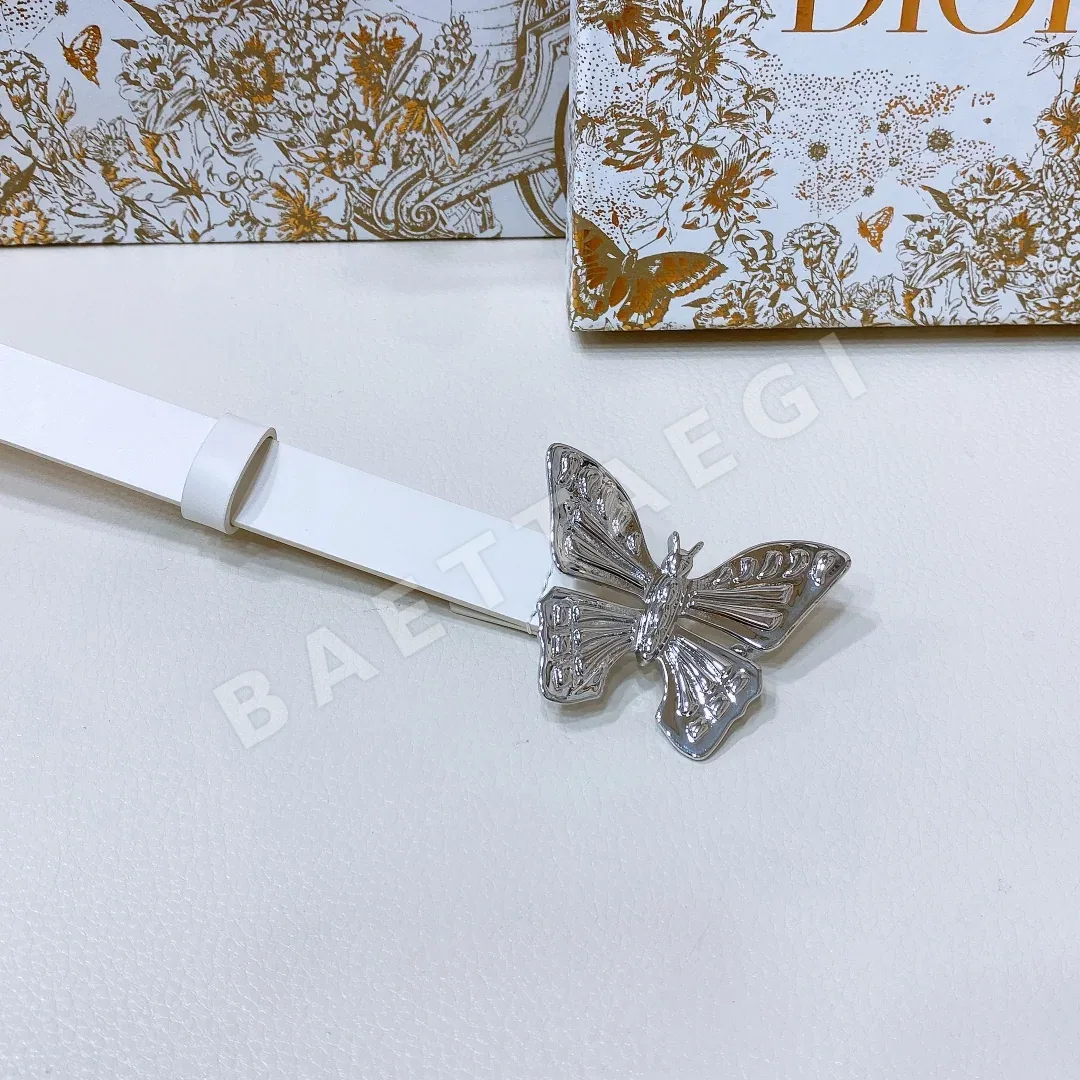 디올 24 메타모르포제스 나비 버클 소가죽 벨트 상세 이미지 3