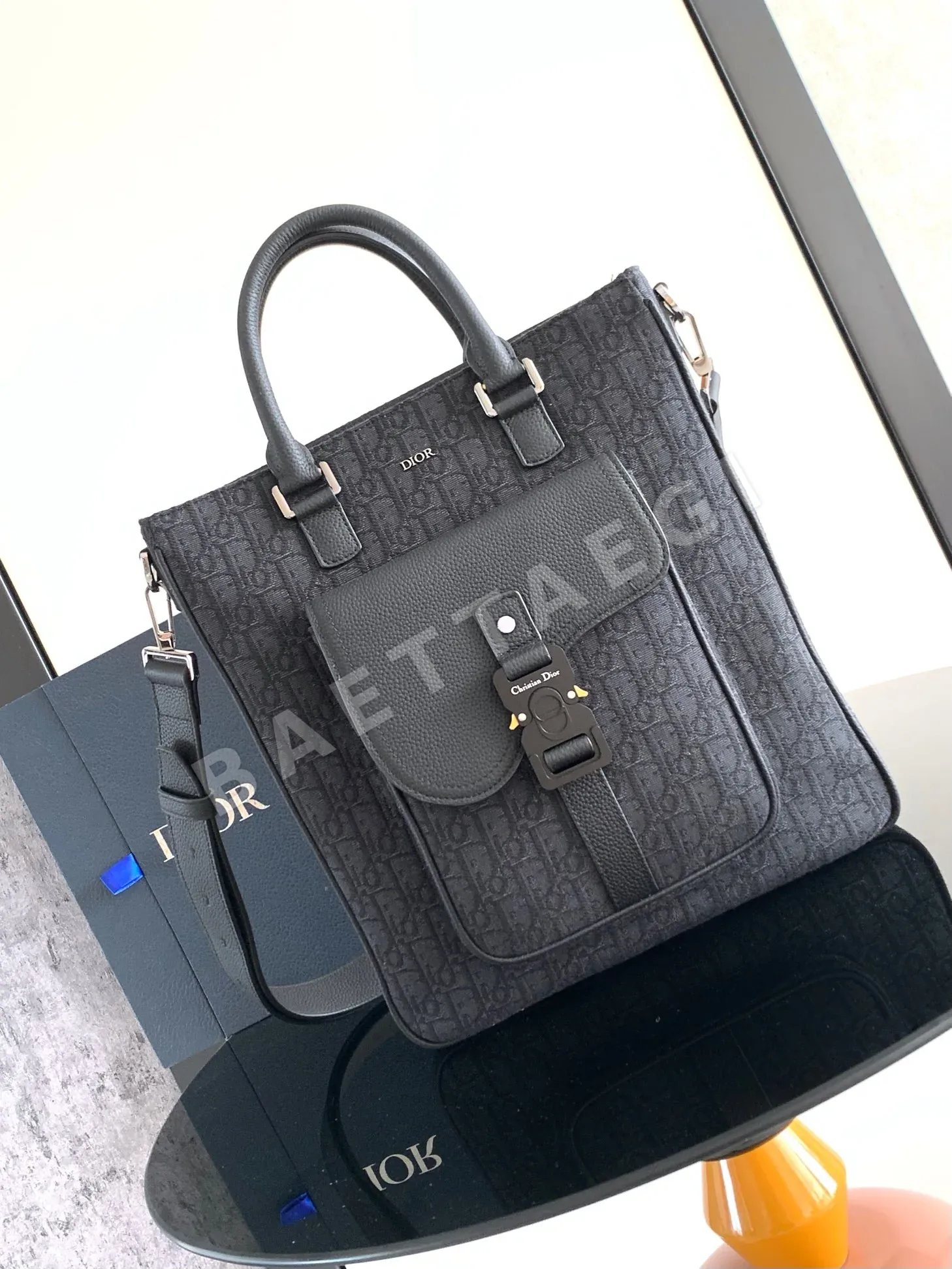 디올 새들 서들 블랙 브리프케이스 가방 195686