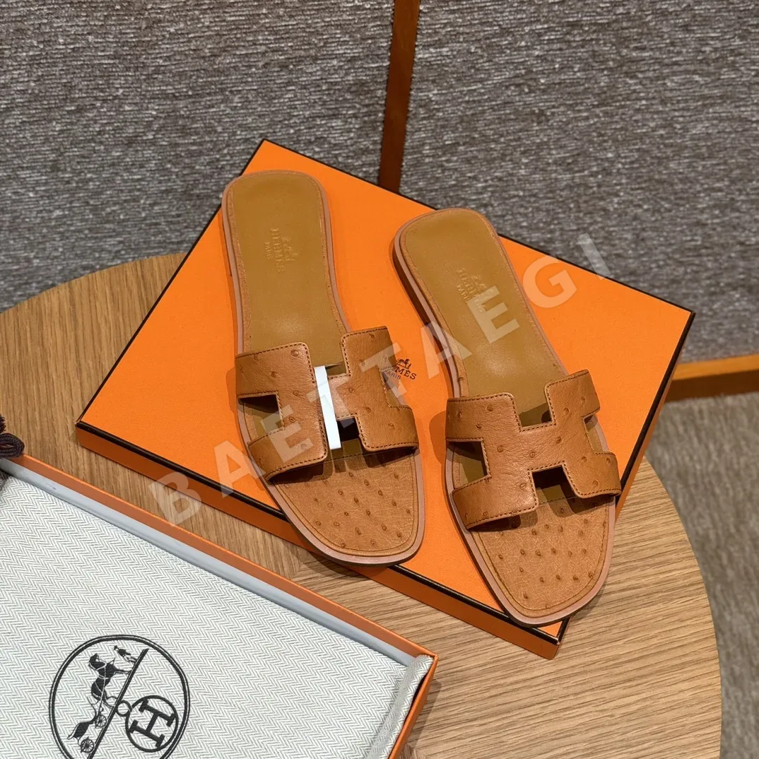 에르메스 오란 타조 가죽 샌들 상세 이미지 8