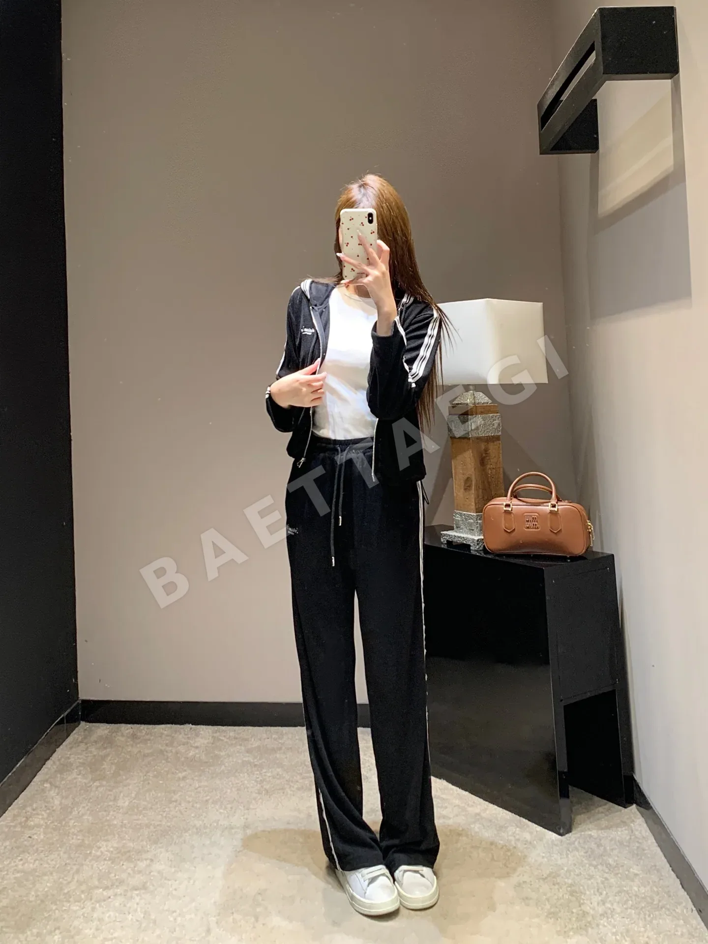 디올 레터 자수 후드 재킷 팬츠 세트 상세 이미지 6