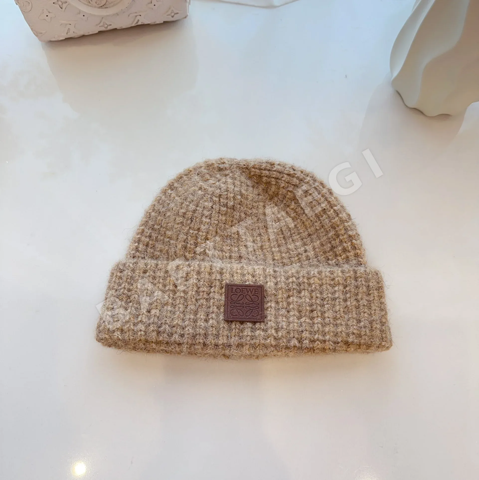 로에베 알파카 울 니트 모자 78876